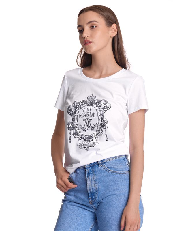 Nastrovje Potsdam Vive Maria Maria&#039;s Baroque Damen T-Shirt weiss Fabrikpreis