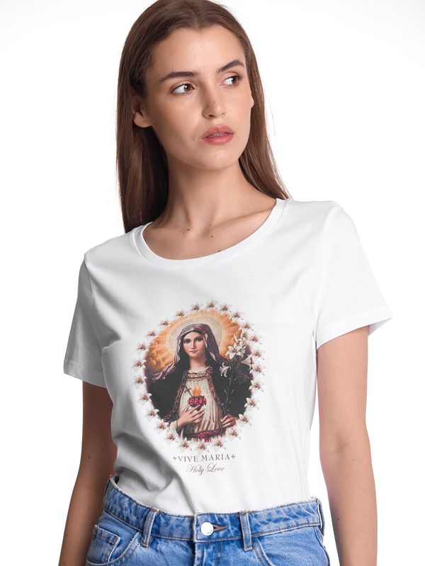 Nastrovje Potsdam Vive Maria Holy Love Damen T-Shirt weiss Sonderangebot