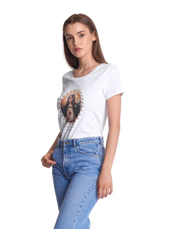 Nastrovje Potsdam Vive Maria Holy Love Damen T-Shirt weiss Sonderangebot