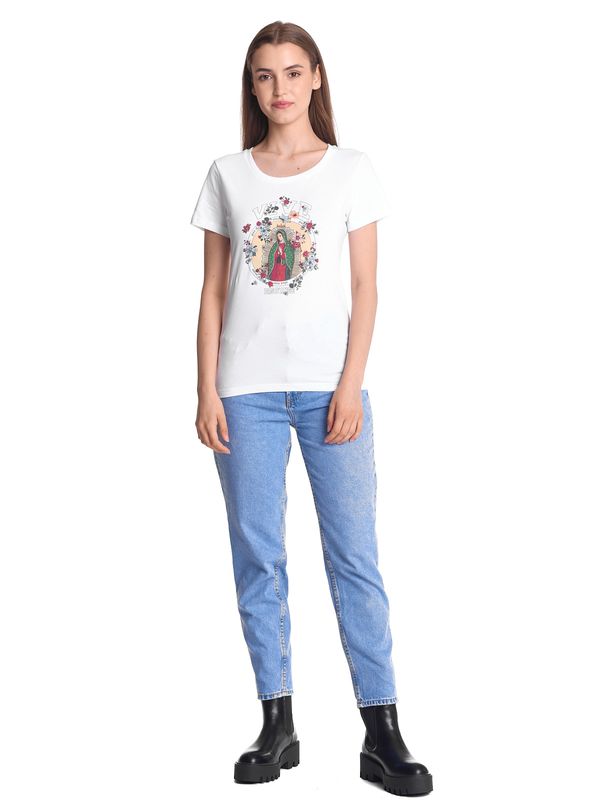 Nastrovje Potsdam Vive Maria College Maria Damen T-Shirt weiss Rabatt