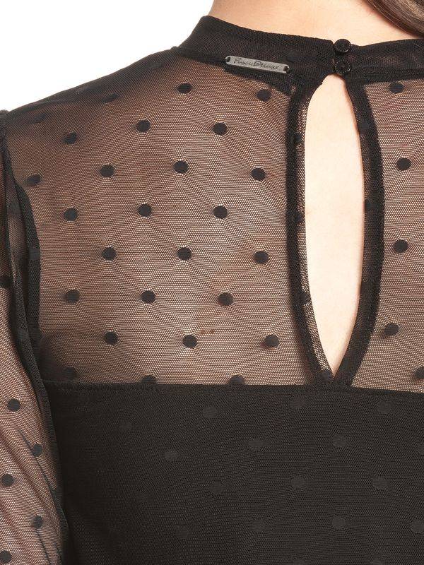 Nastrovje Potsdam Pussy Deluxe Black Dots Damen A-Linien-Kleid schwarz Muttertagsangebot