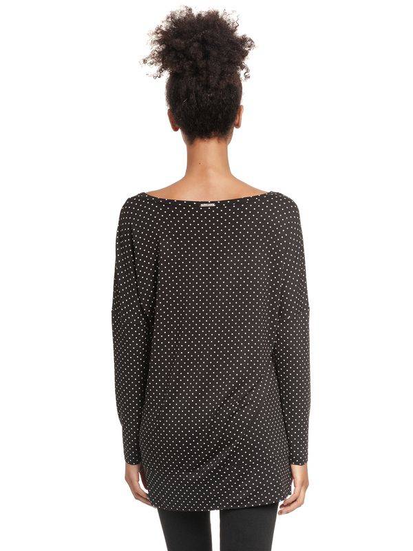 Nastrovje Potsdam Pussy Deluxe Little Dots Damen Langarmshirt schwarz allover Jubiläumsangebot