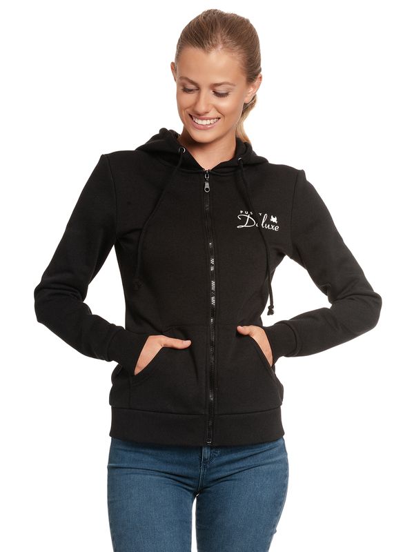 Nastrovje Potsdam Pussy Deluxe Stay Safe Lace Mask Damen Kapuzensweatjacke schwarz Online Outlet