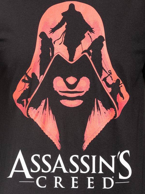 Nastrovje Potsdam Assassins Creed Red Coat Herren T-Shirt schwarz Räumungsverkauf