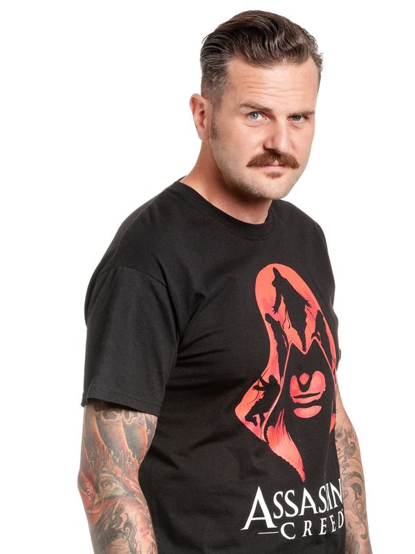 Nastrovje Potsdam Assassins Creed Red Coat Herren T-Shirt schwarz Räumungsverkauf