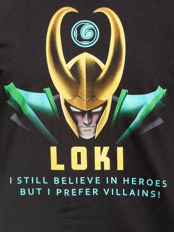 Nastrovje Potsdam Loki Villains Herren T-Shirt schwarz Sonderangebote