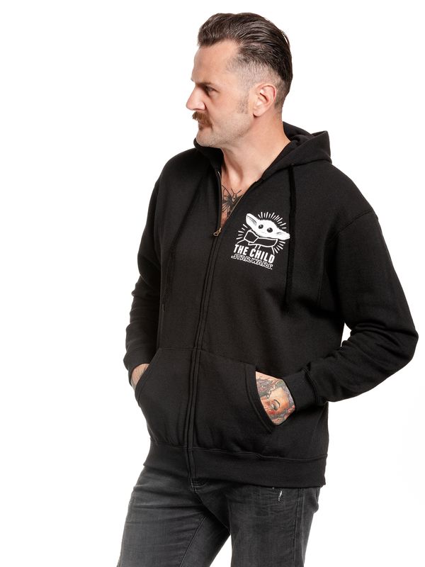 Nastrovje Potsdam The Mandalorian Baby Yoda Herren Kapuzensweatjacke schwarz Riesige Ersparnisse