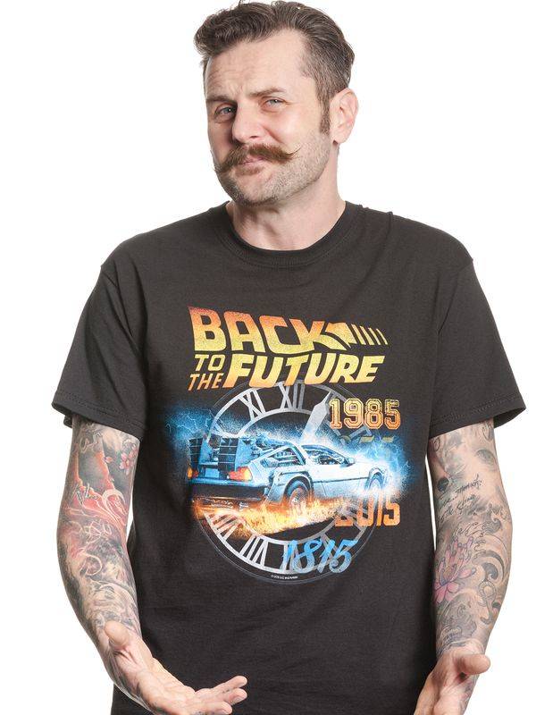Nastrovje Potsdam Back To The Future Time Herren T-Shirt schwarz Tiefpreis