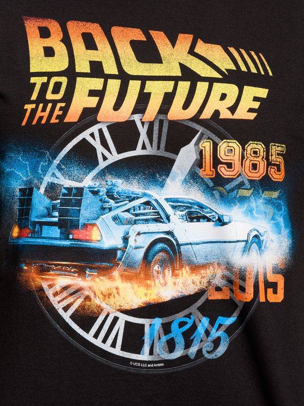 Nastrovje Potsdam Back To The Future Time Herren T-Shirt schwarz Tiefpreis