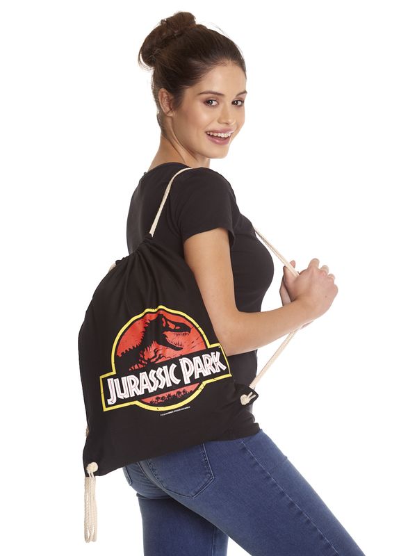 Nastrovje Potsdam Jurassic Park Logo Gymbag schwarz Kostenlose Rückgabe