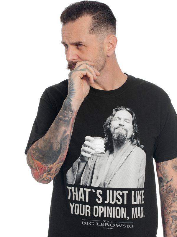 Nastrovje Potsdam The Big Lebowski Dude Herren T-Shirt schwarz Bis zu 50% Rabatt