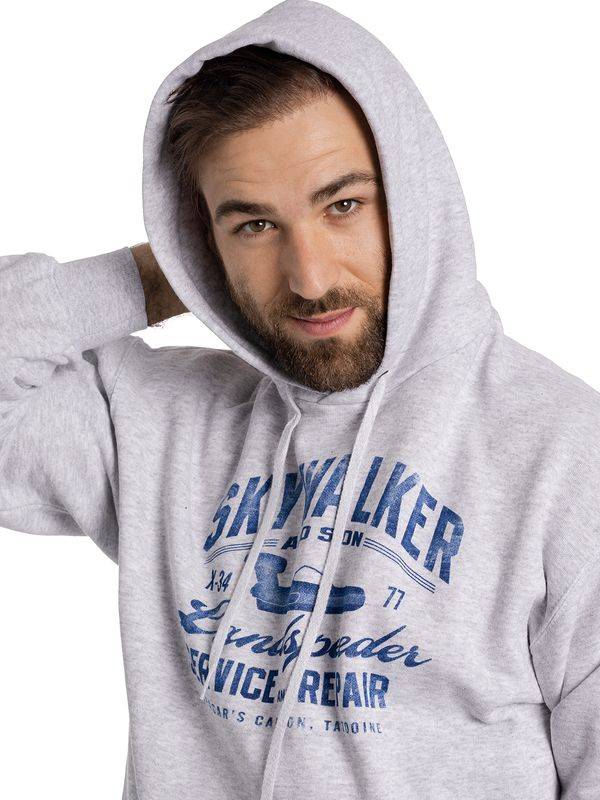 Nastrovje Potsdam Star Wars Skywalker Herren Kapuzensweatshirt grau meliert Bis zu 65% Rabatt