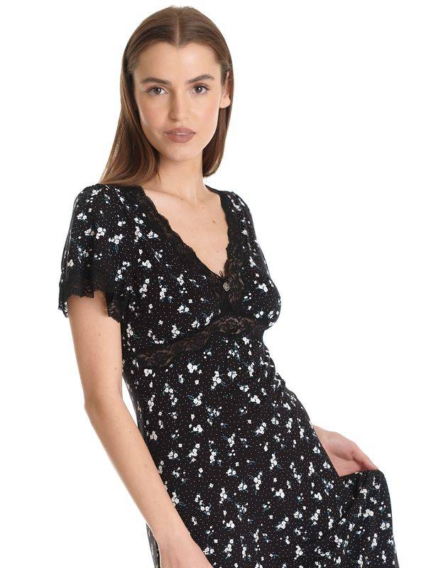 Nastrovje Potsdam Vive Maria Valérie In Paris Damen A-Linien-Kleid schwarz allover Online
