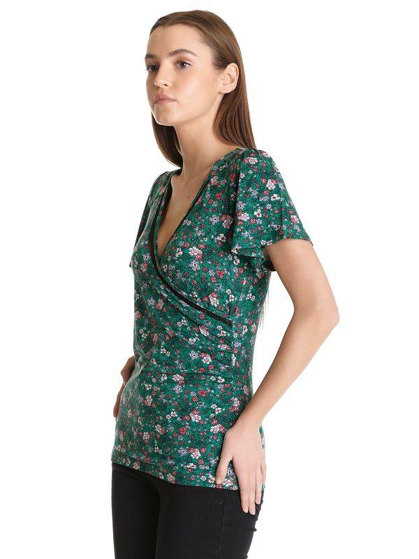Nastrovje Potsdam Vive Maria Garden Of Eden Damen T-Shirt grün allover im Angebot