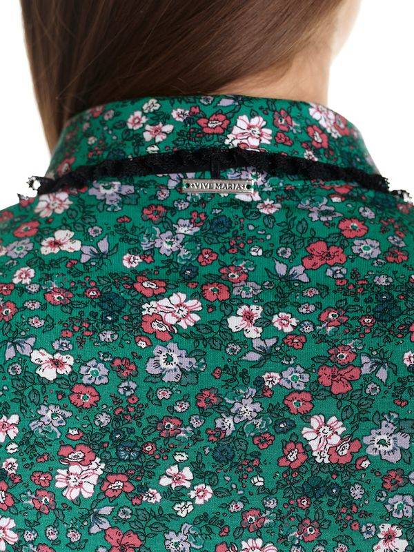 Nastrovje Potsdam Vive Maria Garden Of Eden Damen Shirtbluse grün allover Schlussverkauf