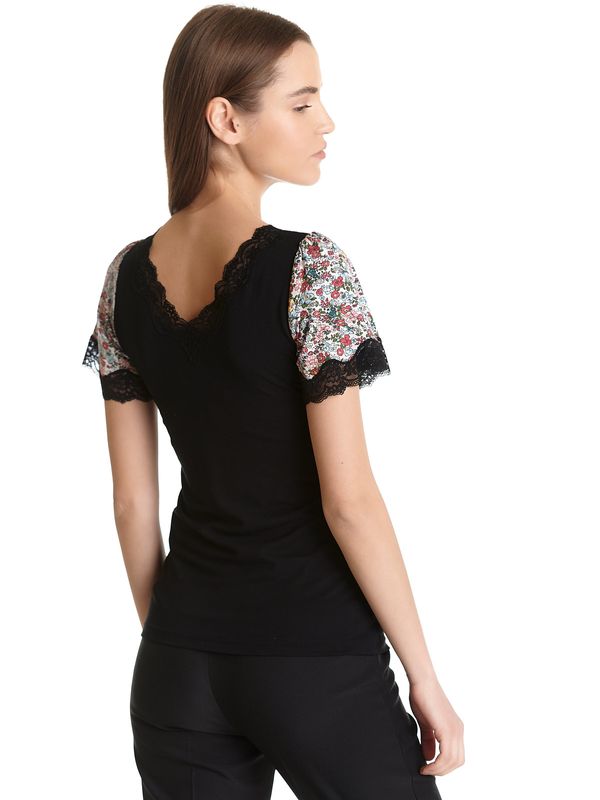 Nastrovje Potsdam Vive Maria French Flower Damen T-Shirt schwarz/creme allover Meist gekauft