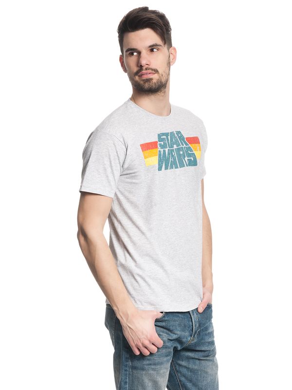 Nastrovje Potsdam Star Wars Vintage 77 Herren T-Shirt grau meliert Rabatt