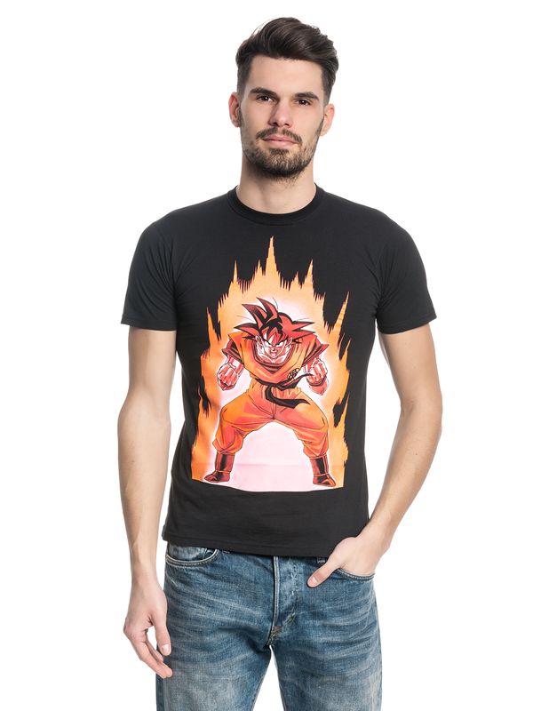 Nastrovje Potsdam Dragon Ball Z Songoku On Fire Männer T-Shirt Großer Ausverkauf