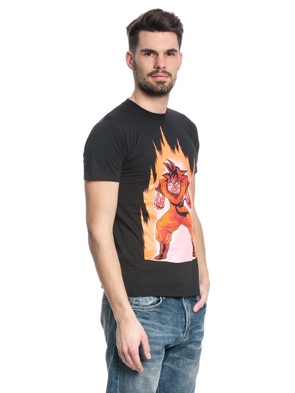 Nastrovje Potsdam Dragon Ball Z Songoku On Fire Männer T-Shirt Großer Ausverkauf