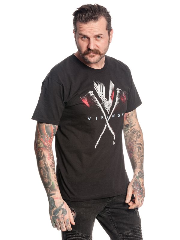 Nastrovje Potsdam Vikings Axe Herren T-Shirt schwarz Online Shopping