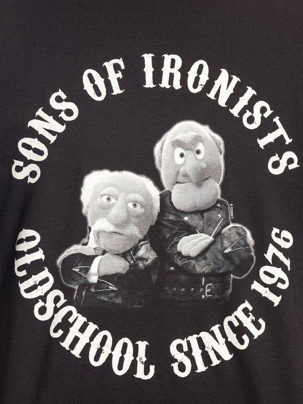 Nastrovje Potsdam The Muppets Waldorf & Statler Herren T-Shirt schwarz Preisnachlass