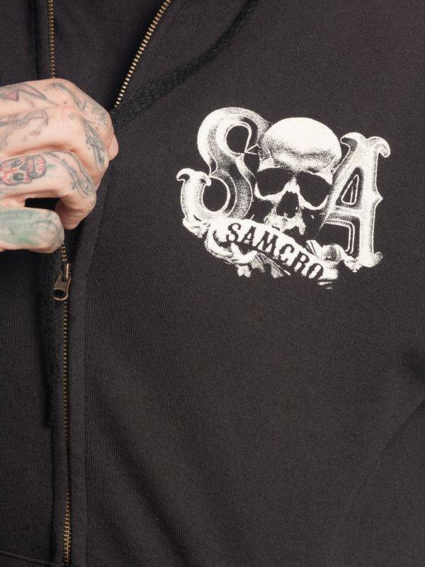 Nastrovje Potsdam Sons of Anarchy Reaper Crew Herren Kapuzensweatjacke schwarz Saisonschlussverkauf