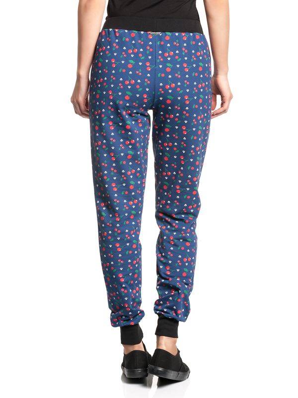 Nastrovje Potsdam Pussy Deluxe Cat Paws & Cherries Damen Sweathose blau allover Neuheiten