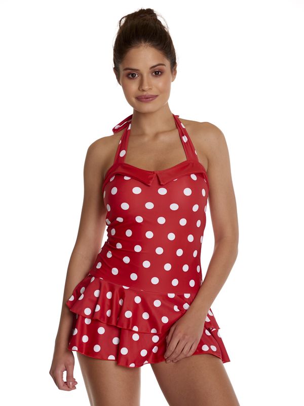 Nastrovje Potsdam Pussy Deluxe Damen Badeanzug rot allover Super Sparpreis