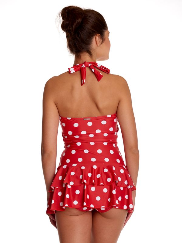 Nastrovje Potsdam Pussy Deluxe Damen Badeanzug rot allover Super Sparpreis
