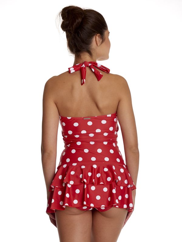 Nastrovje Potsdam Pussy Deluxe Damen Badeanzug rot allover Super Sparpreis