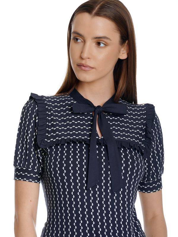 Nastrovje Potsdam Vive Maria Romantic Sailor Damen Blusenshirt blau allover Nur für heute