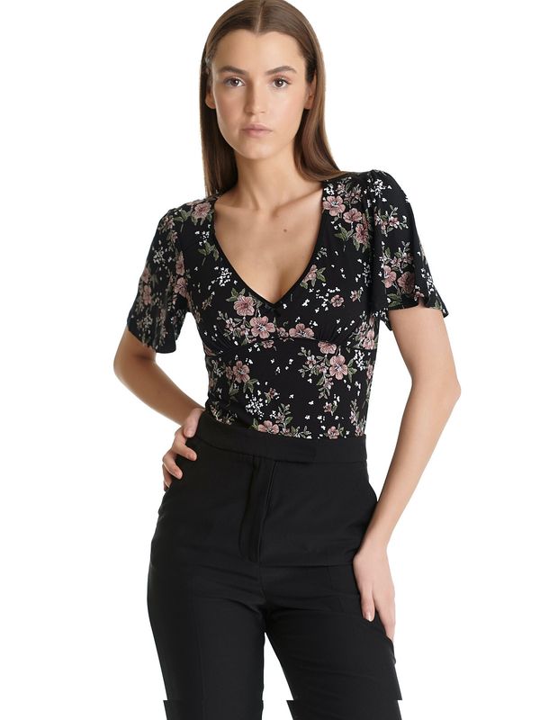 Nastrovje Potsdam Vive Maria Hibiscus Love Damen T-Shirt schwarz allover Bis zu 55% Rabatt