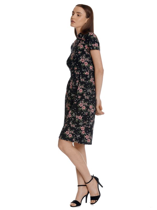 Nastrovje Potsdam Vive Maria Hibiscus Asia Damen A-Linien-Kleid schwarz allover Discount Store für neue Produkte
