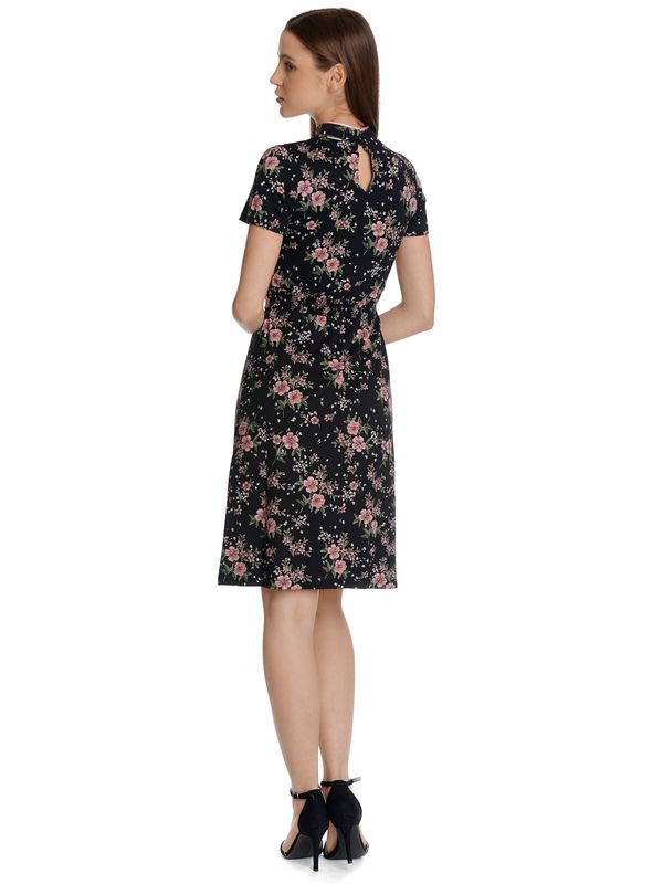 Nastrovje Potsdam Vive Maria Hibiscus Asia Damen A-Linien-Kleid schwarz allover Discount Store für neue Produkte
