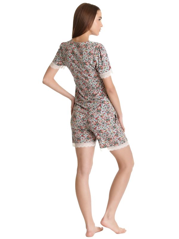 Nastrovje Potsdam Vive Maria French Girl Damen Pyjama creme/allover Begrenzt auf 3 Tage