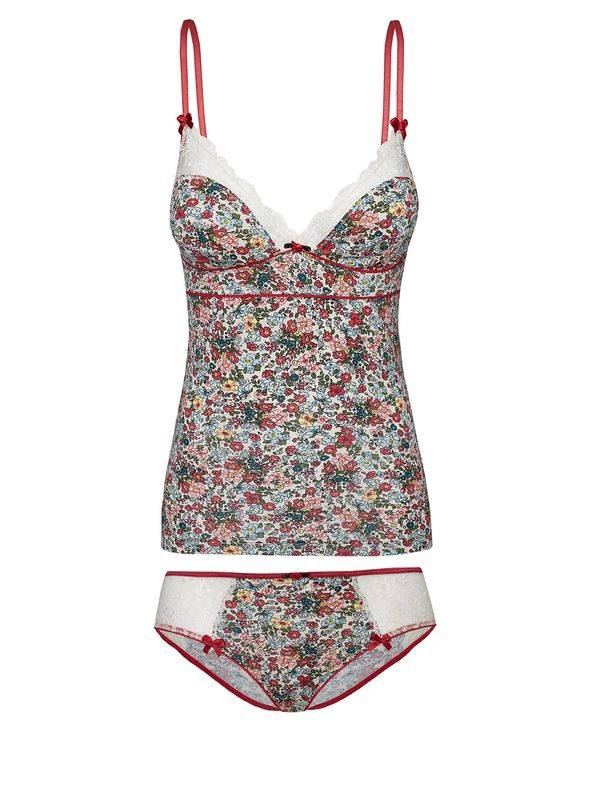 Nastrovje Potsdam Vive Maria French Flower Damen Wäscheset: Top mit Panty creme/allover Im Verkauf