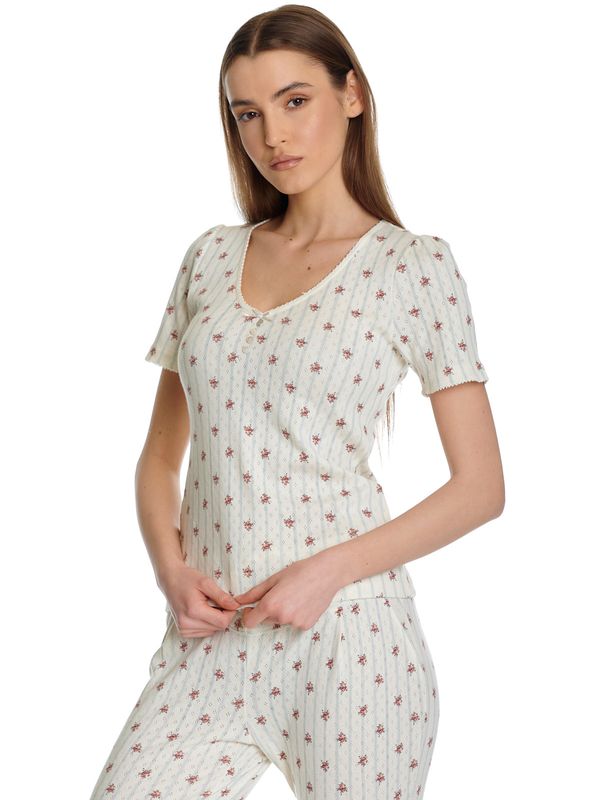 Nastrovje Potsdam Vive Maria Petite Fleur Damen Pyjama creme/allover Rabatte dieses Monats