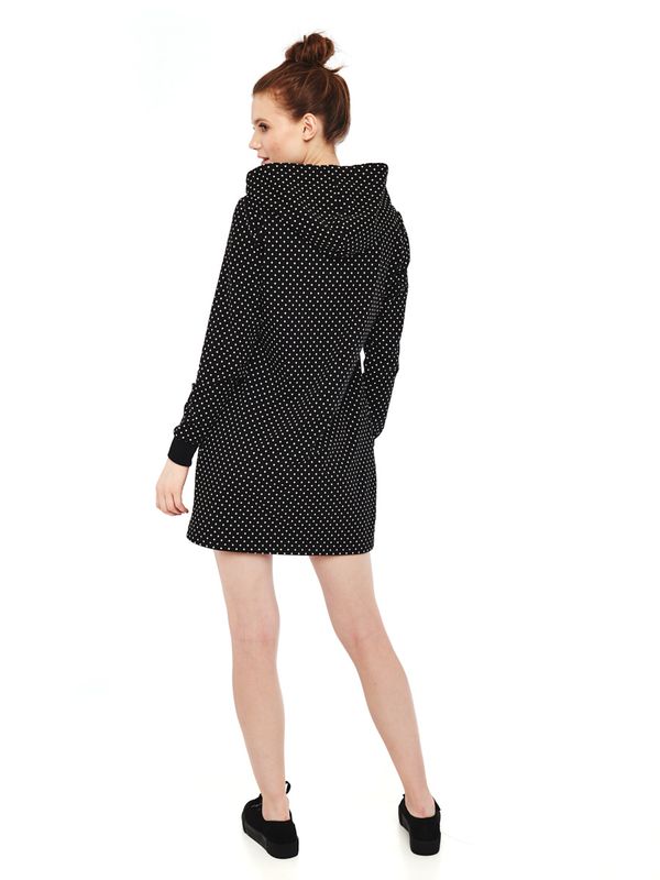 Nastrovje Potsdam Pussy Deluxe Cherries Dots Damen Sweatkleid schwarz allover Outlet