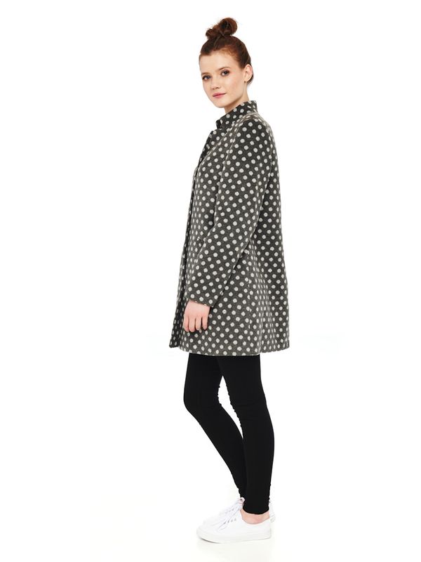 Nastrovje Potsdam Pussy Deluxe Dotties Kurzmantel Grau im Angebot