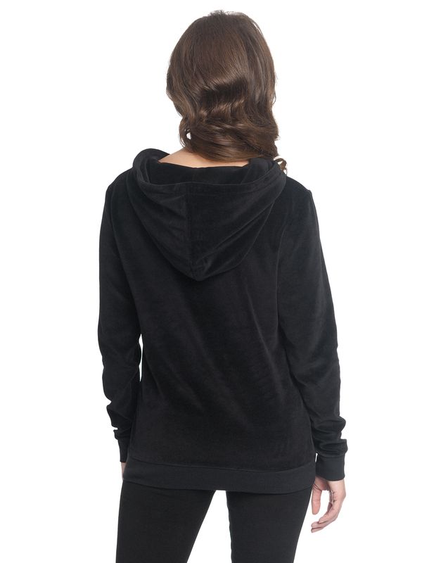 Nastrovje Potsdam Pussy Deluxe Classic Fluffy Hoodie schwarz Rabatt