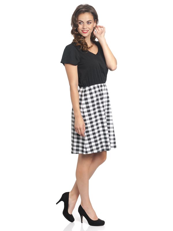 Nastrovje Potsdam Pussy Deluxe Vichy Fantasy Dress schwarz/allover Versandkostenfrei