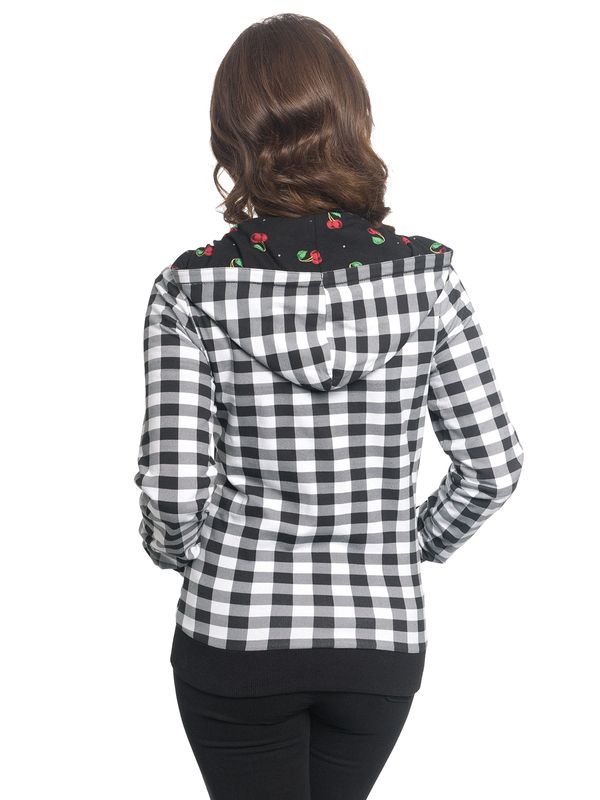 Nastrovje Potsdam Pussy Deluxe Vichy & Cherries Wendejacke schwarz allover Flash Sale