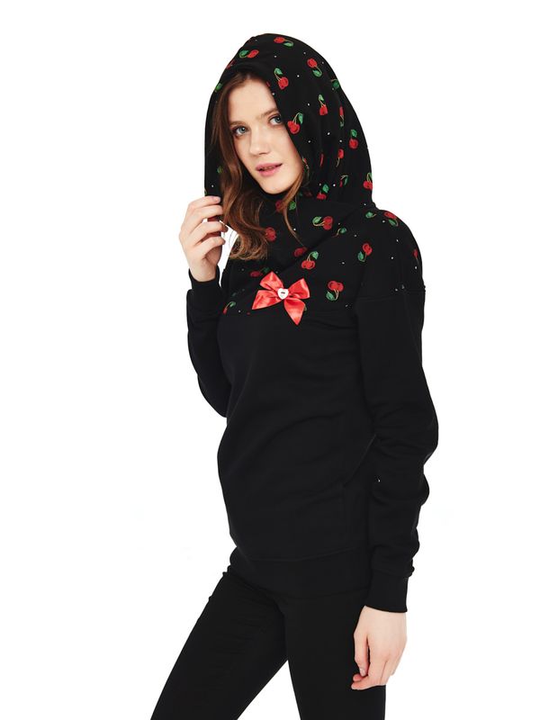 Nastrovje Potsdam Pussy Deluxe Cherry Bomb Schalkragenpullover für Damen Begrenztes Angebot