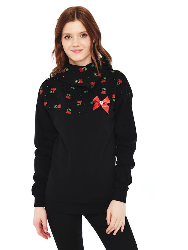 Nastrovje Potsdam Pussy Deluxe Cherry Bomb Schalkragenpullover für Damen Begrenztes Angebot