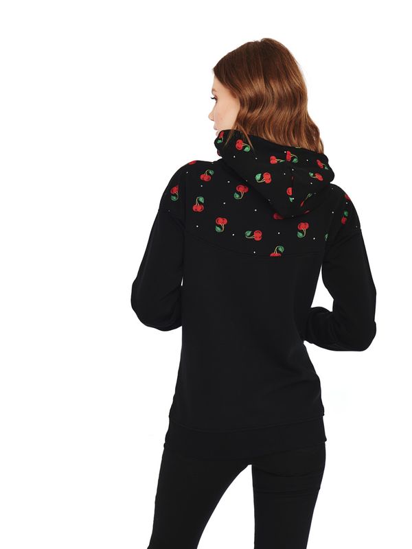 Nastrovje Potsdam Pussy Deluxe Cherry Bomb Schalkragenpullover für Damen Begrenztes Angebot