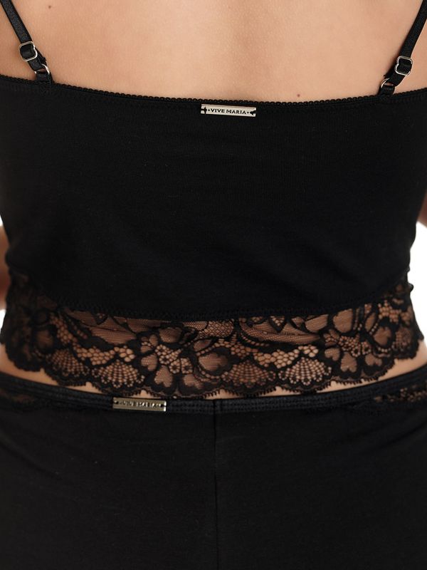 Nastrovje Potsdam Vive Maria Marias High Waist Damen Wäscheset: Top mit Panty schwarz Cyber Monday