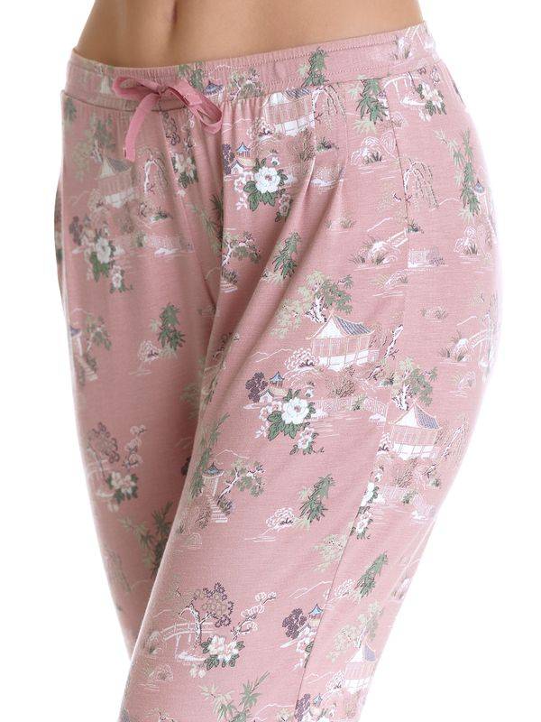 Nastrovje Potsdam Vive Maria Chinese Teahouse Damen Schlafhose lightpink allover Vatertagsangebot