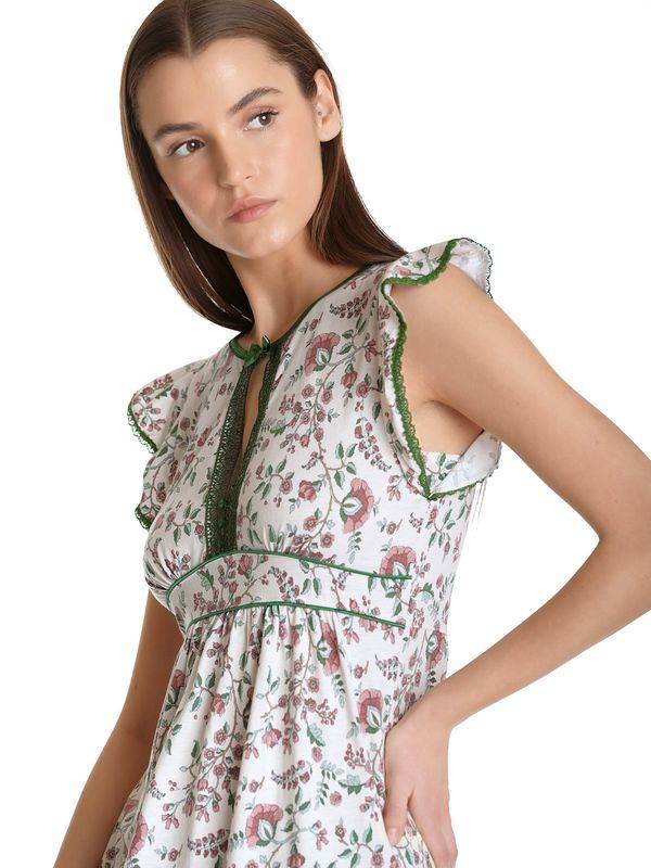 Nastrovje Potsdam Vive Maria Hidden Garden Damen Nachthemd creme/allover Exklusive Angebote