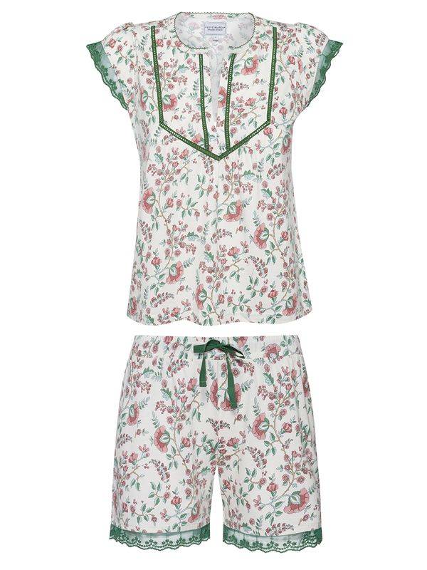 Nastrovje Potsdam Vive Maria Garden Girl Damen Pyjama creme/allover Blitzangebot