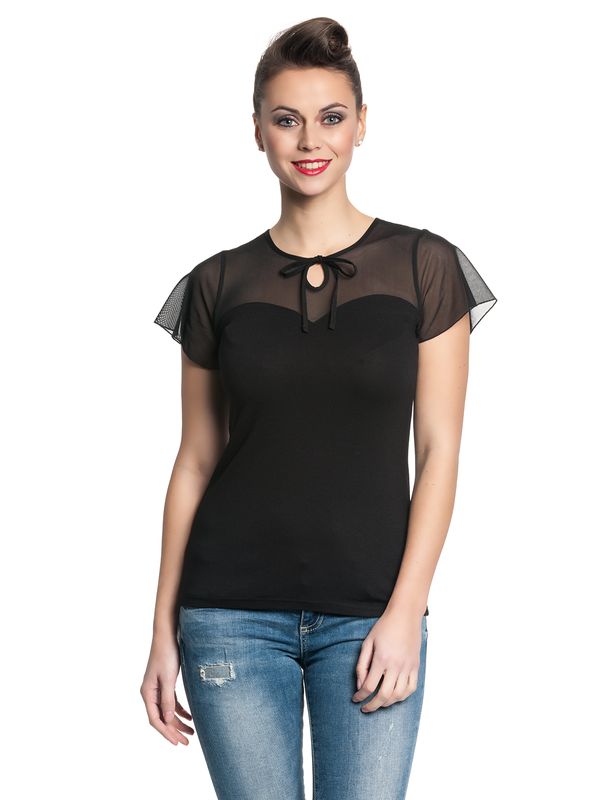 Nastrovje Potsdam Pussy Deluxe Lovely Chic Damen T-Shirt schwarz Riesige Ersparnisse